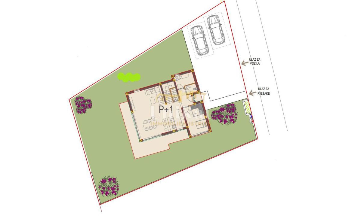 Moderna hiša s 4 spalnicami blizu morja